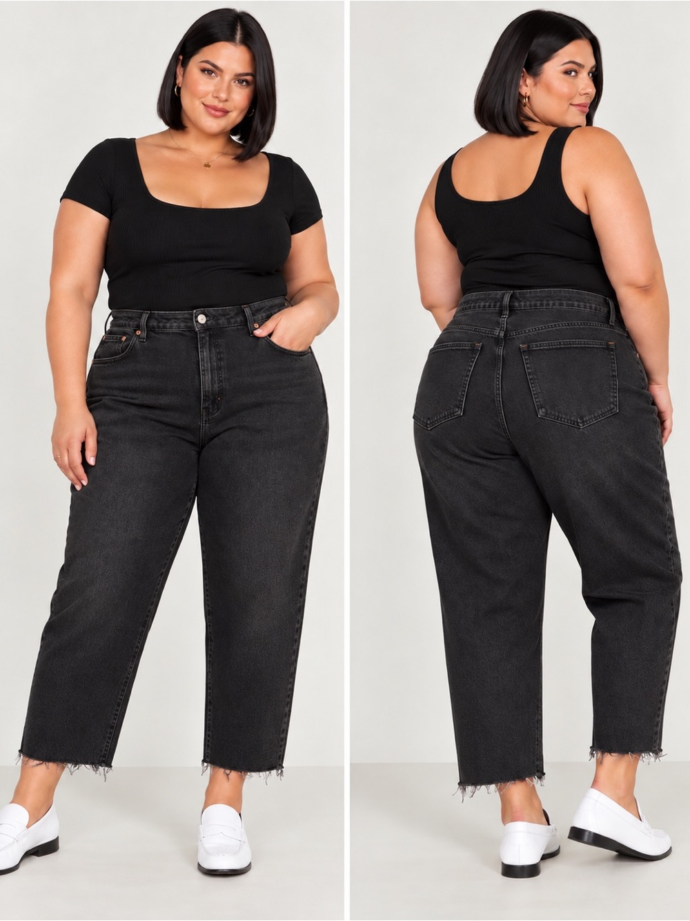 Old Navy High-Waisted OG Straight Cut-Off Ankle Jeans